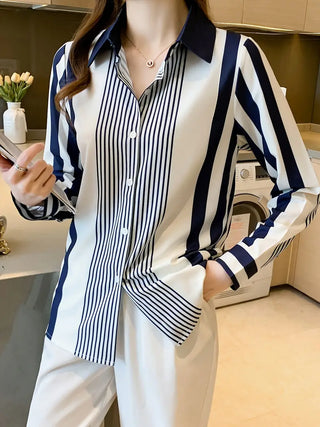 Nautical Stripes Panel Shirt