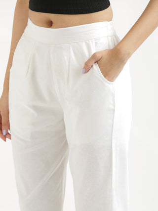 White Cotton Pant