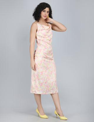 Whimsical Swirl Midi Dress