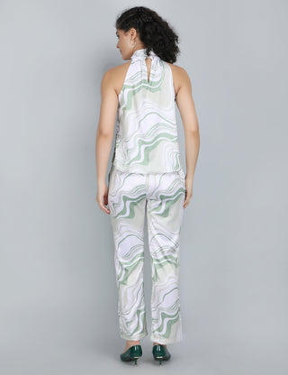 Ethereal Waves Halter Co-Ord Set