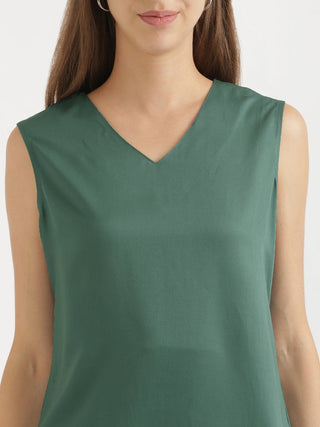 Jade V-Neck Sleeveless Top