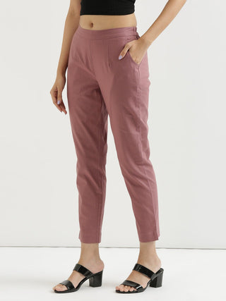 Rose Taupe Cotton Pant