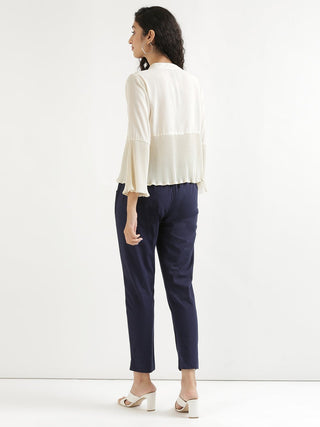 Navy Blue Cotton Pant