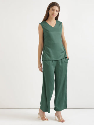 Jade V-Neck Sleeveless Top