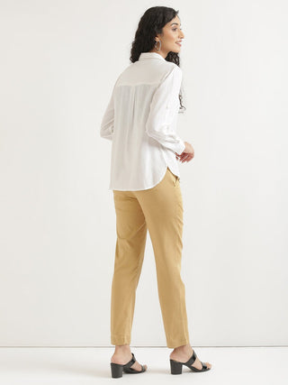 White Airy-Linen Shirt