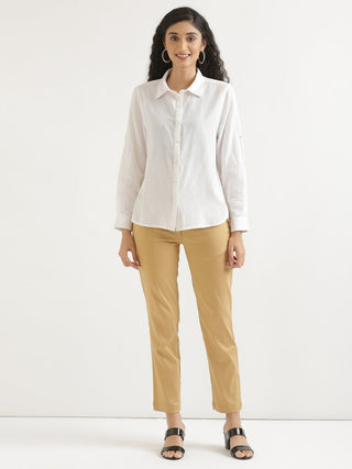 White Airy-Linen Shirt