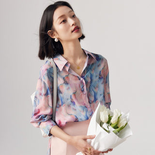 Dreamy Strokes Print Shirt