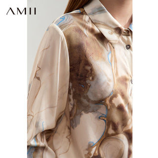 Modern Art-Inspired Abstract Swirl Printed Shirt