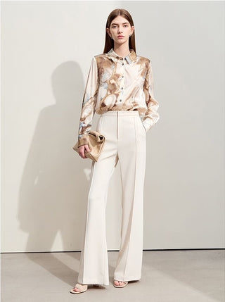 Modern Art-Inspired Abstract Swirl Printed Shirt