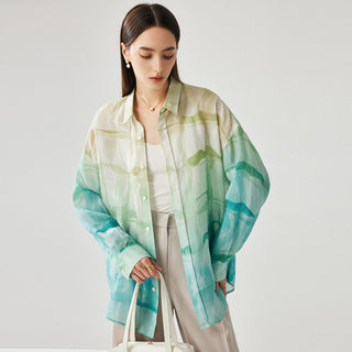 Coastal Canvas Watercolor Shirt