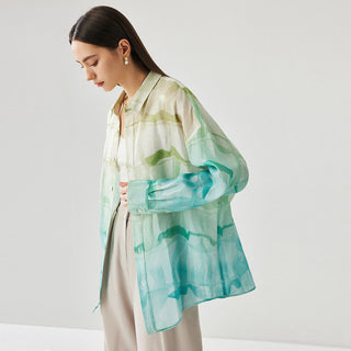 Coastal Canvas Watercolor Shirt