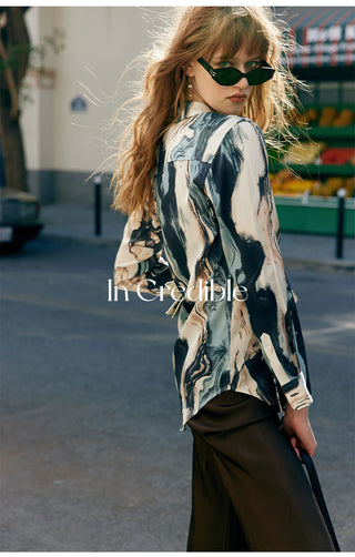 Midnight Marble Luxe Shirt
