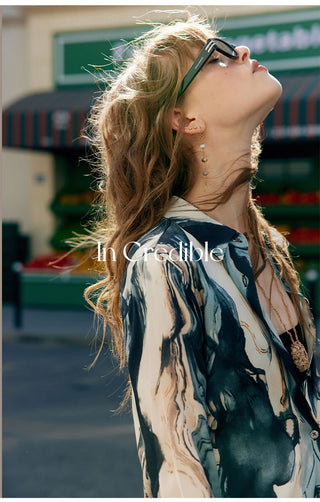 Midnight Marble Luxe Shirt