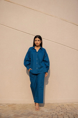 Aravali Co-ord Set - Sapphire