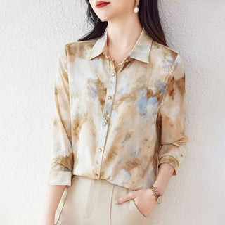Golden Cloud Print Shirt